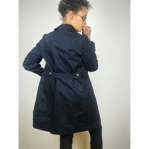 RARE COACH Walking Trench Coat w/ Silver Turn Lock